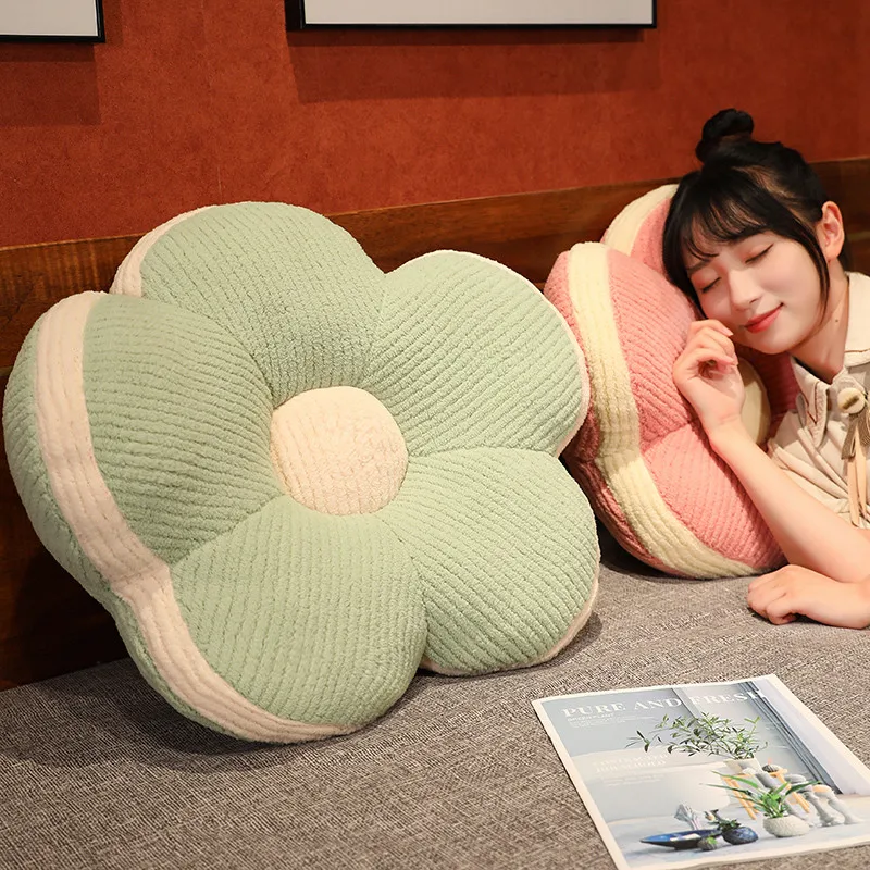 40/50 センチメートル花ぬいぐるみ植物シートクッション 5 花びらソファ椅子装飾枕ピンク、イエロー、グリーン、ブラウン、グレーぬいぐるみ Peluche ギフト