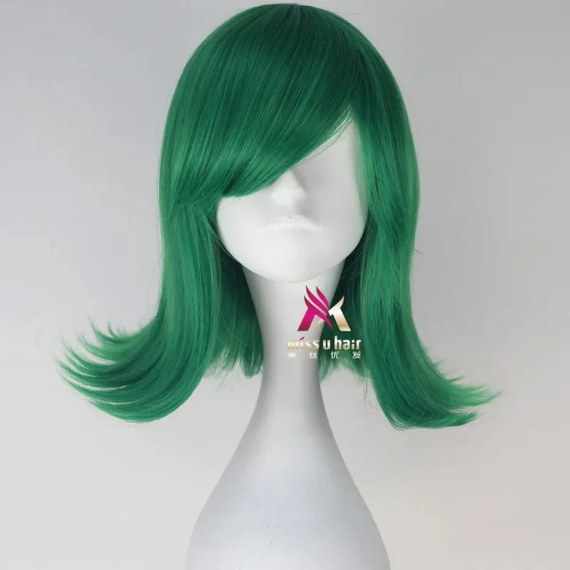 wig Hot Sale inside out Happy Cosplay Wigs Short Blue Heat Resistant Synthetic Hair Perucas Cosplay Wig +wig cap