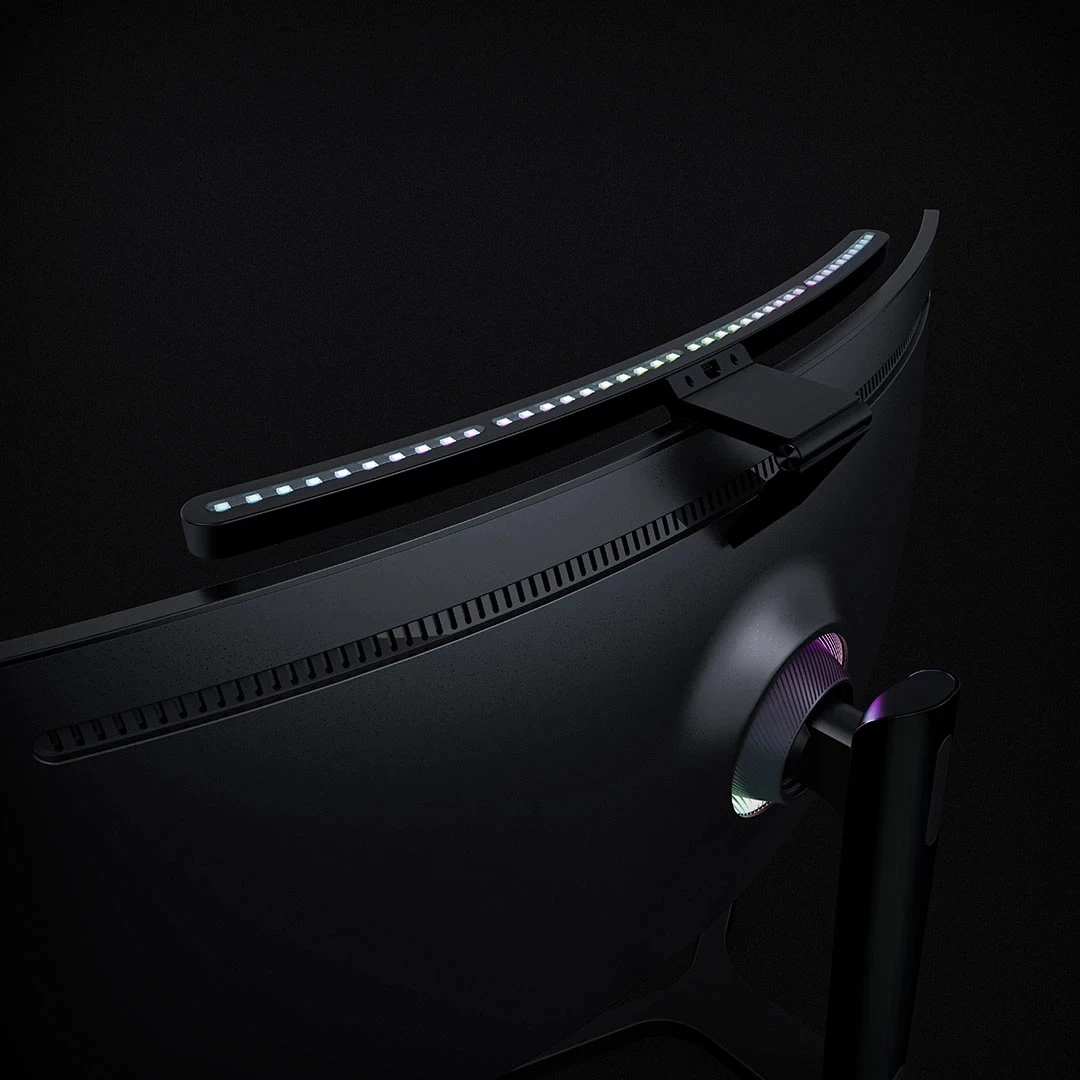 Youpin lymax lâmpada de mesa curvo display tela pendurado luz rgb cor pc ra97 computador monitor barra de luz tipo c interface