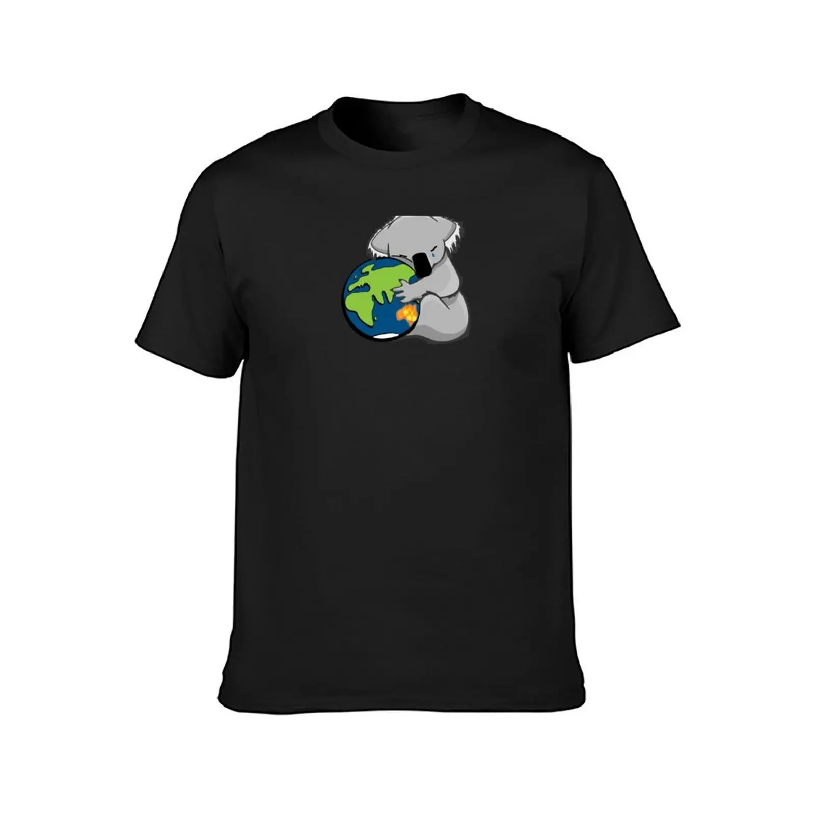 Koala Hugs The Earth | Australian Bush Fire Relief | DopeyArt T-Shirt vintage customs design your own anime funnys mens t shirts