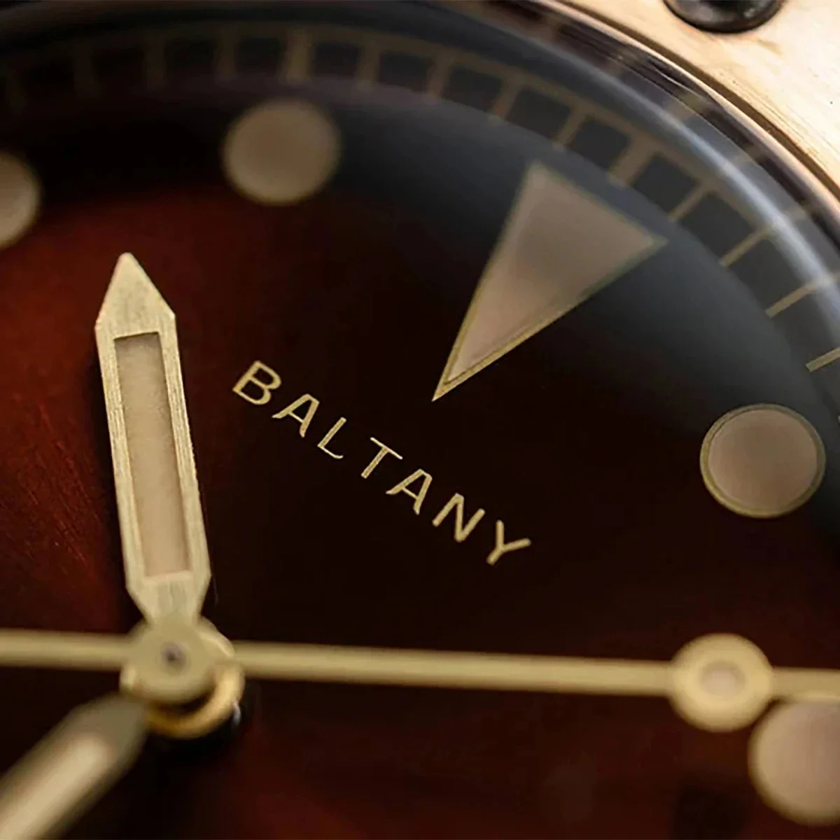 Baltany S204030 Classic Vintage Automatic Mechanical Bronze Men Watch NH38 Leather Waterproof 20Bar Sapphire Diver reloj hombre