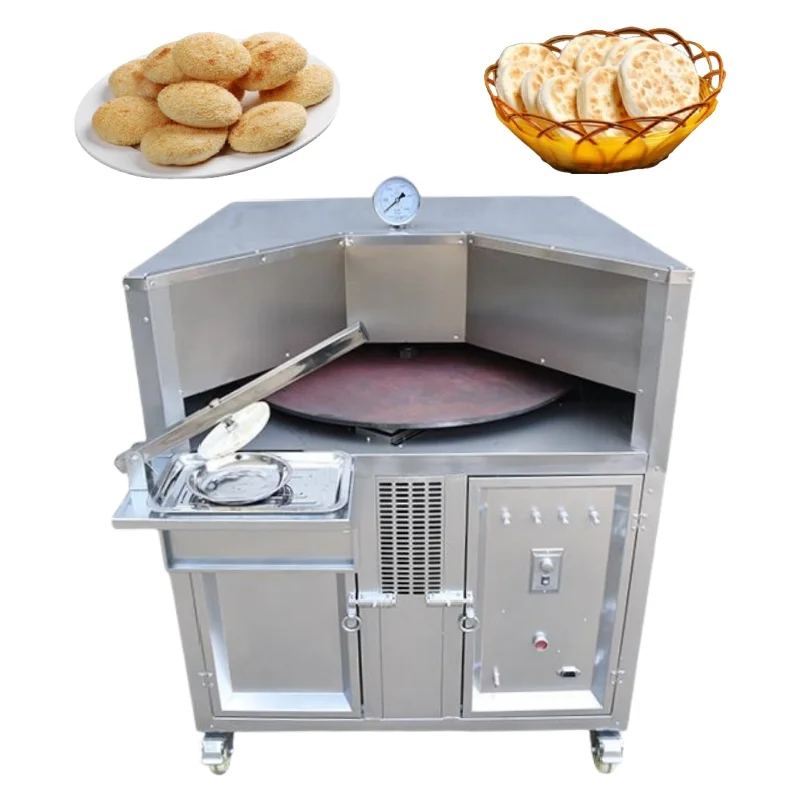 Durable Automatic Professional Pancake Rotary Arabic Roti Naan Bread Tandoori Roti Oven Machine for Home and Restaurant Use