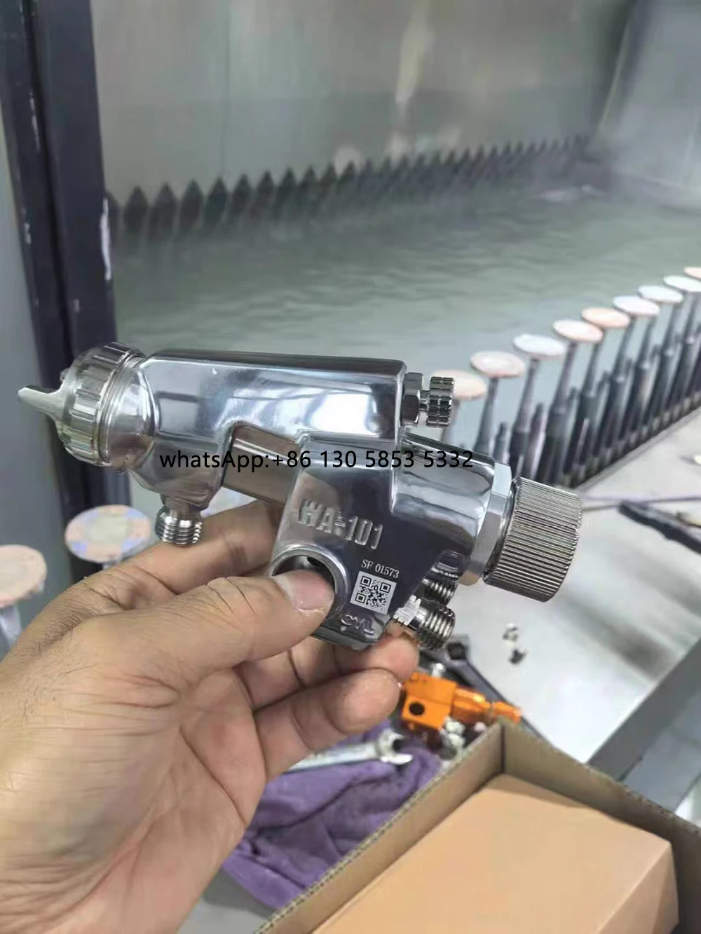 Pistola de Pulverização Automática WA 200 WA 101 para Linha de Pintura, Máquina de Pulverização Automática de Tinta, Aerógrafo, Ferramentas de Pulverização de Tinta