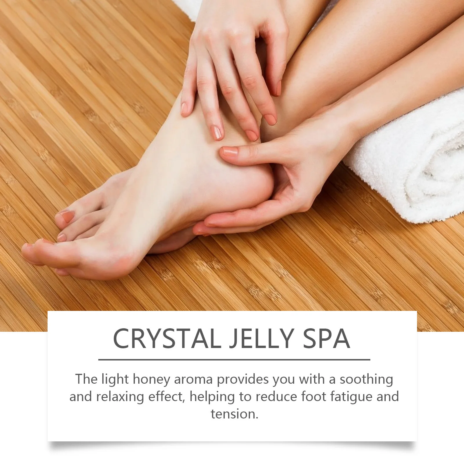 Crystal Jelly Spa Foot Soak, Remover A Pele Morta, Calos, Esfoliação Corporal, Eliminar A Fadiga, Calmante Mud Scruber, Cuidados Com A Pele