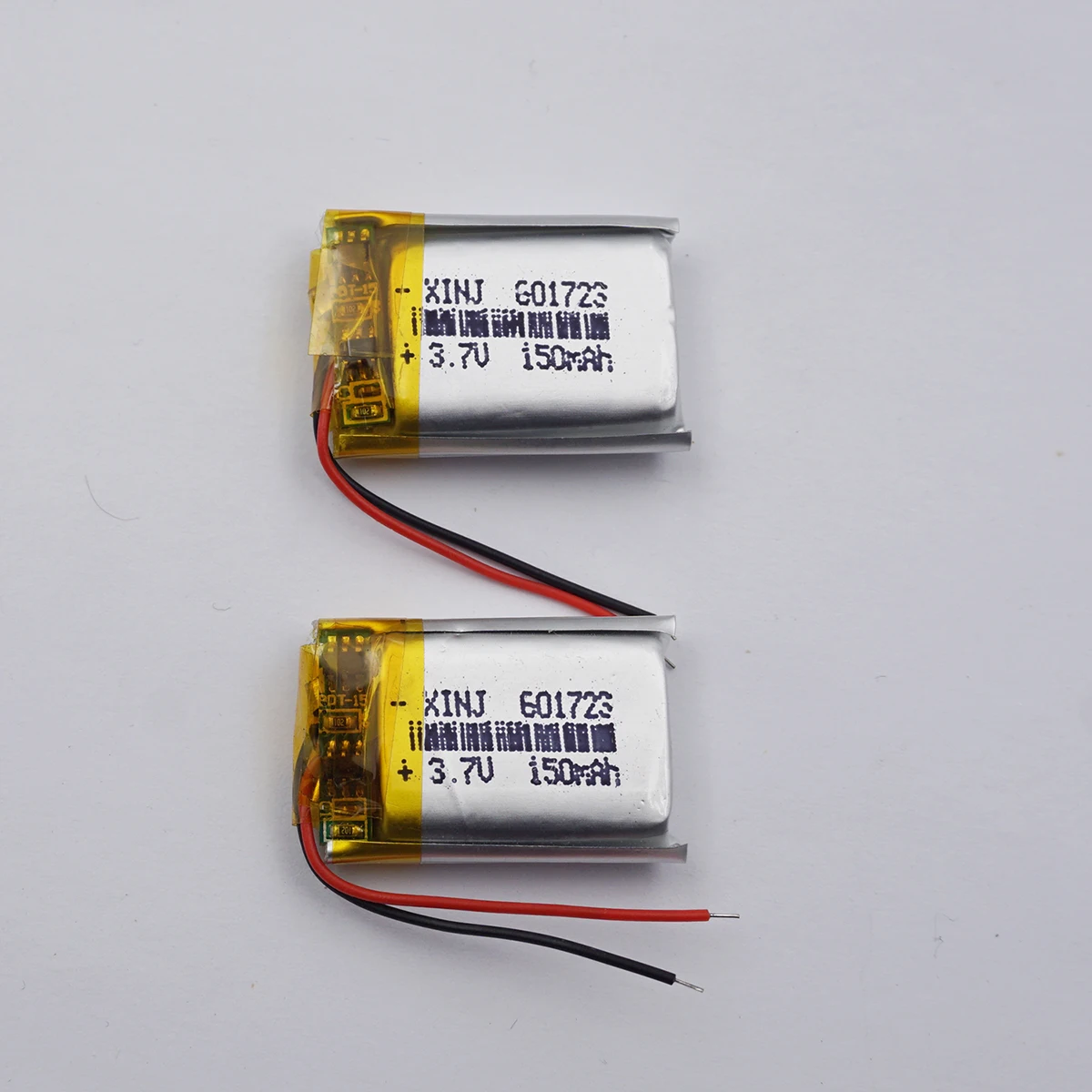 

2pcs 3.7V 150 mAh Rechargeable Polymer Li Lipo Battery 601723 For Bluetooth Speaker Headphones GPS Sat Nav Driving Recorder Mp4