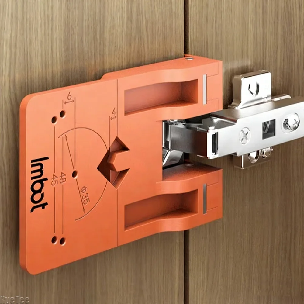 Magnetic Fixing Plate Hinge Installation Fixing Plate Portable Fixator Cabinet Door Hinge Mounting Auxiliary Woodworking Tool