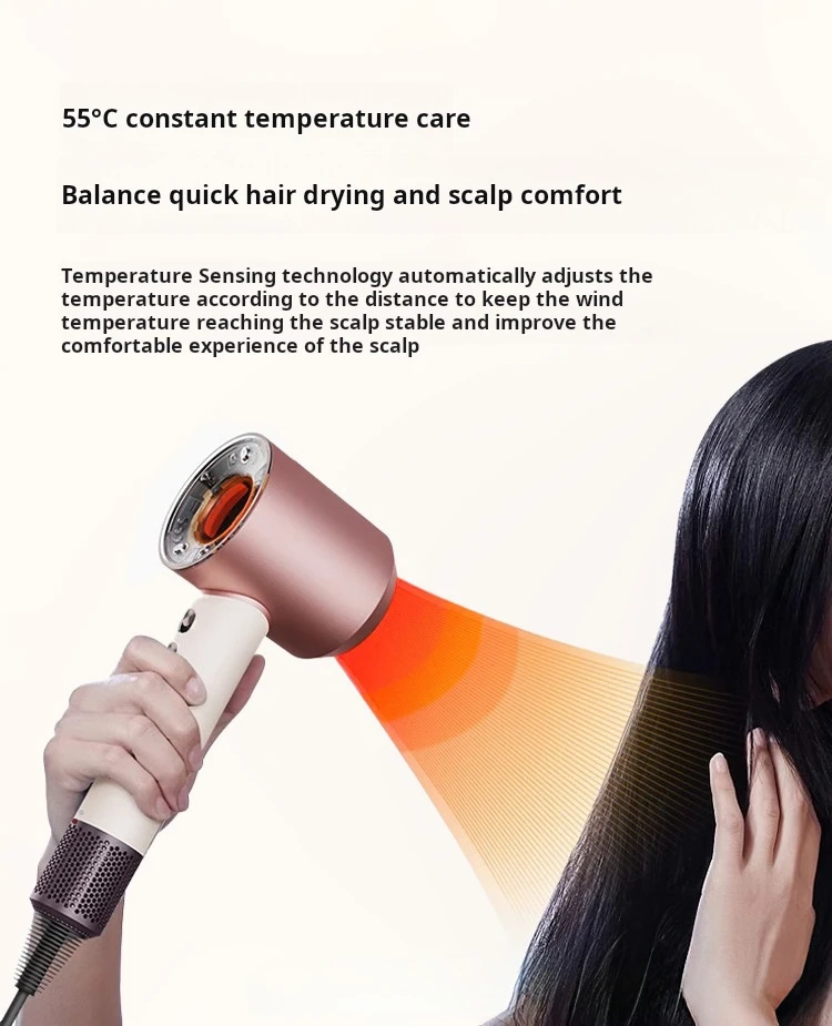 leafless negative ions that do not damage hair smart sensor home hd16 high-speed hair dryer