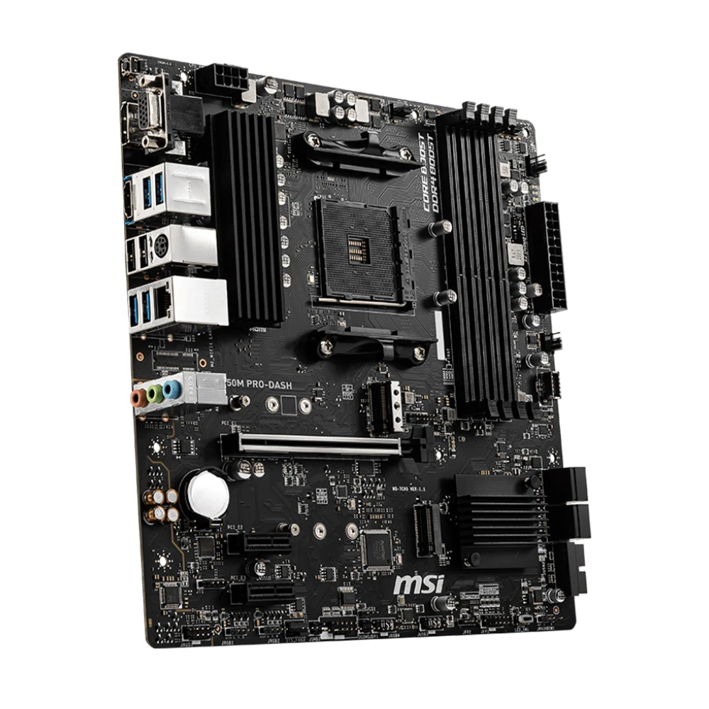 Imagem -04 - Placa-mãe Am4 Msi B550m Pro-dash para Ryzen 5700x 5700x3d 5800x3d r5 5600 5600g 5500 3600 5600x Cpu Micro Atx Placa Principal