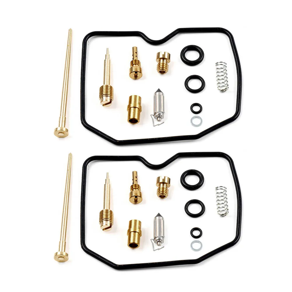 2x Motorbike Carb Rebulid Carburetor Repair Kits For Kawasaki GPZ500S EX500 87-2003 Brass  Rubber