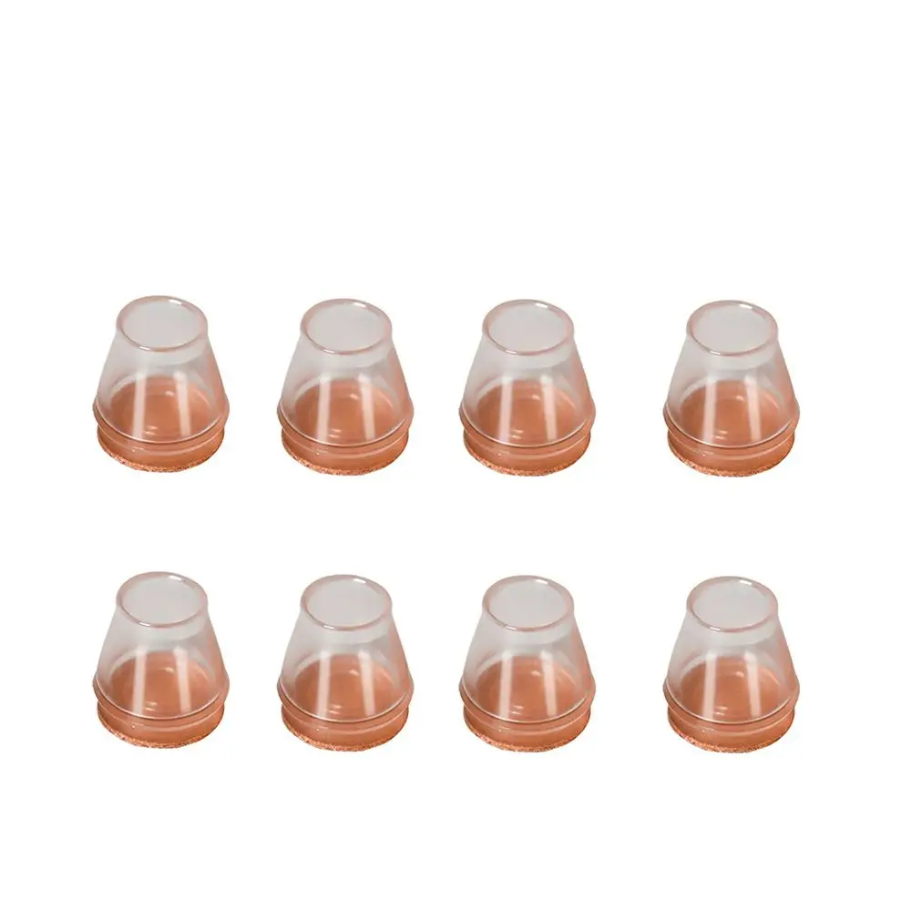 

8pcs Silent Silicone Chair Feet Cover Round Rubber Chair Feet Pads Non-Slip with Felt Chair Leg Caps Feet Cap Bottom