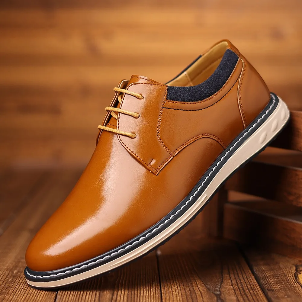 Sapatos formais para homem sapatos de couro do plutônio para homem casual negócios sapatos de escritório homem sapato social masculino