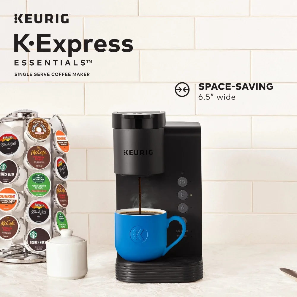 Keurig K-Express أساسيات صانع القهوة ، K-كوب قرنة ، خدمة واحدة ، أسود