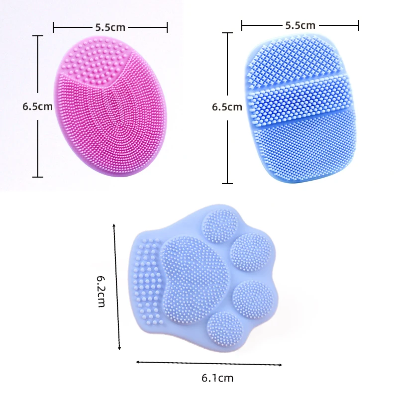 1/2PCS Nette Katze Pfote Silikon Massage Gesicht Pinsel Gesichts Reinigung Pinsel Weiche Shampoo Waschen Pinsel Hautpflege sauber Schönheit Werkzeuge