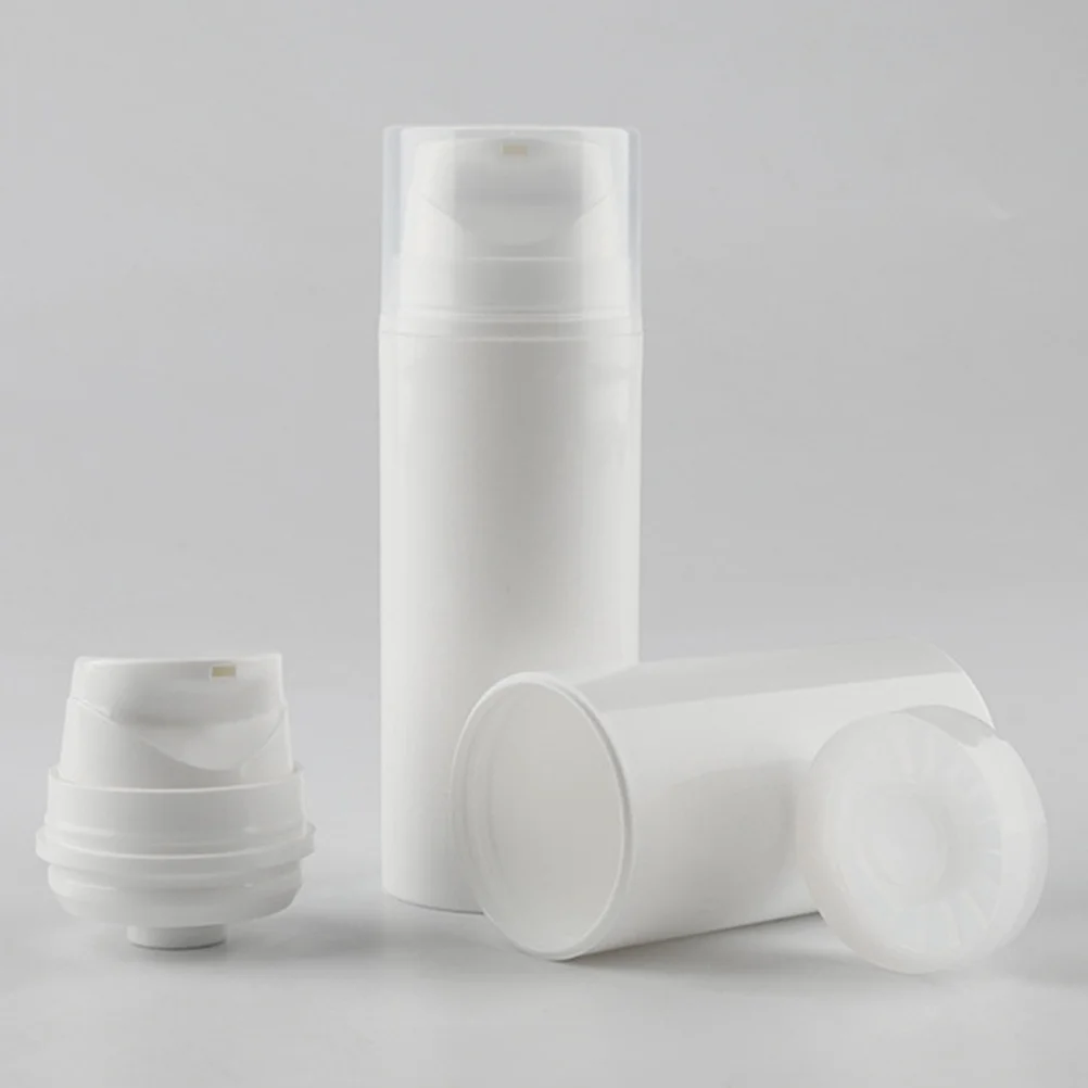 

3Pcs 30Ml Emulsion Bottles Disposable Pump Containers Lightweight Portable Cream Dispenser for Travel Camping Business Trip Skin