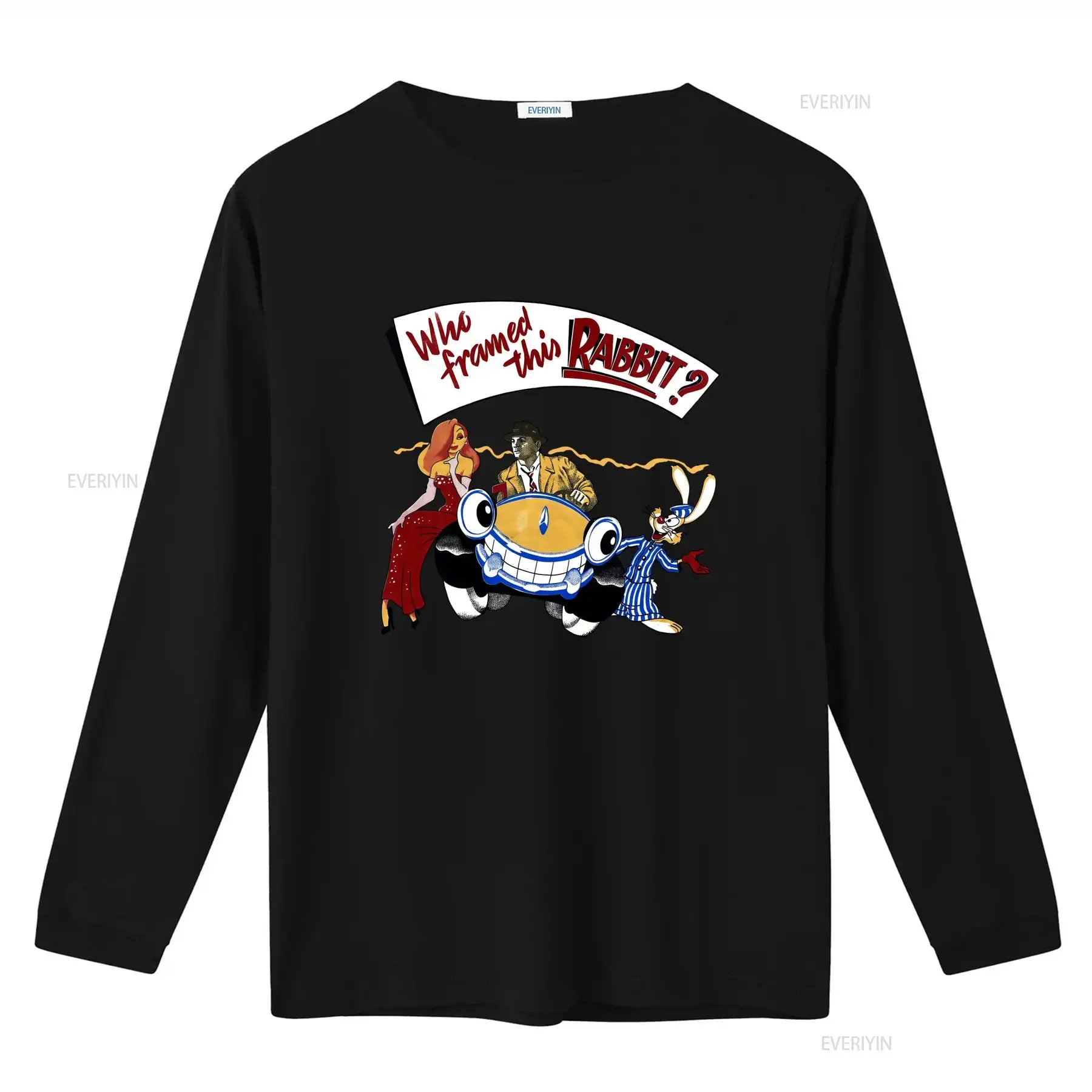 Who Framed This Rabbit Movie Promo T Shirt Featuring Characters from the Classic Film vintage Washed Stretched fashion Slightly