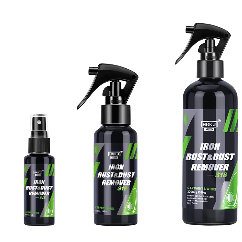 Rust Remover Spray HGKJ S18 Auto Hub Rust Removal Maintenance Iron Powder Remover  Car Refurbishment Polishing Kit