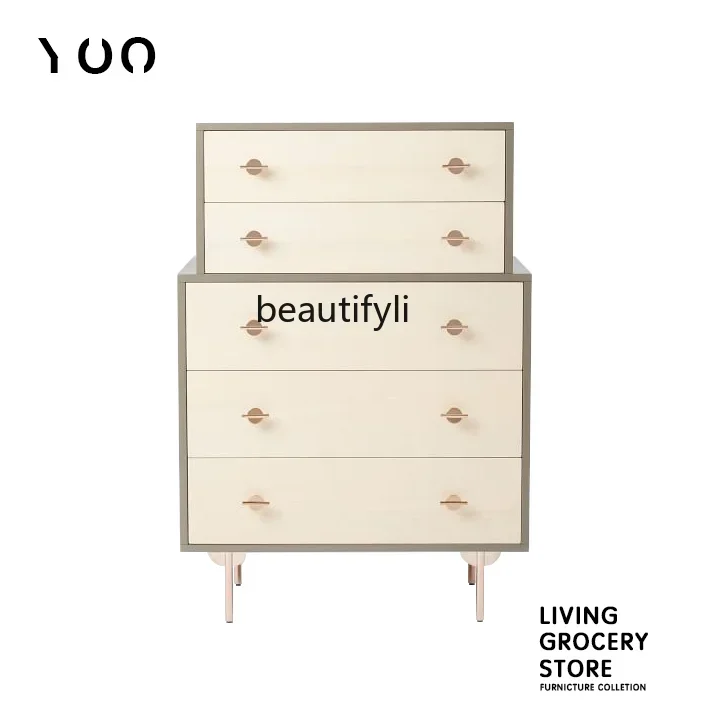 xzModern simple decorative cabinet multi-layer chest of drawers creative Nordic home storage cabinet
