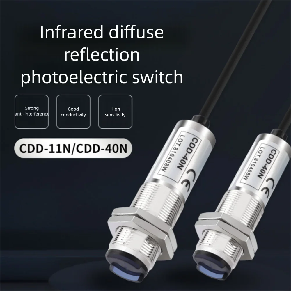 CDD-11N M18 NPN Photoelectric Sensor Diffuse Reflection NO+NC Industrial Analog Digital Output Sensor