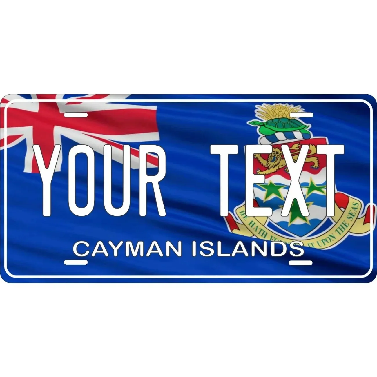 Custom Personalized Cayman Islands Flag Hanging Tag Home Decor Waterproof Dustproof Ornament