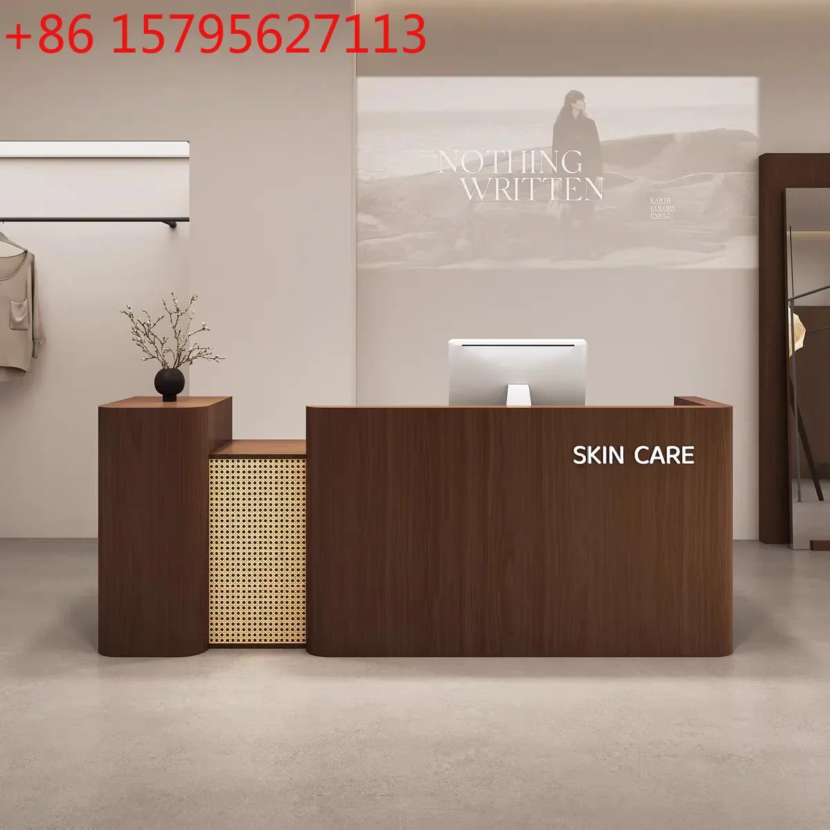 

Clothing store checkout page Simple women's clothing store Small counter