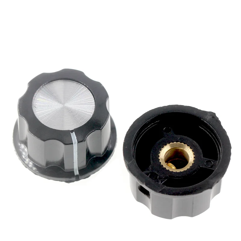 2 Stück MF-A01 MF-A02 MFA-A03 MF-A04 MA-A05 C1 C2 C3 Bakelit Potentiometer Knopf Lochdurchmesser 6 mm für WH118 WX050 Potentiometer
