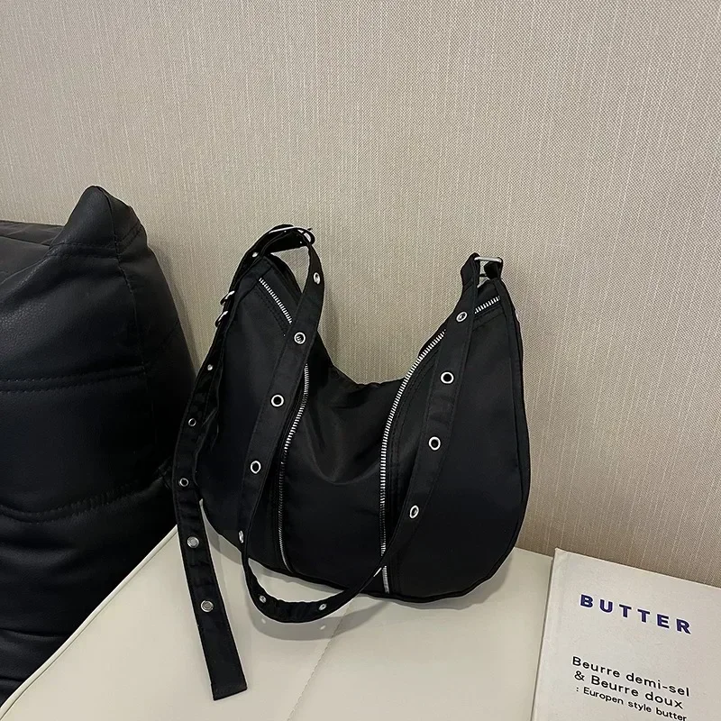 

Лидер продаж, модная оксфордская женская сумка на молнии, новинка 2025, повседневная женская сумка через плечо большой вместимости, Bolsas De Mujer