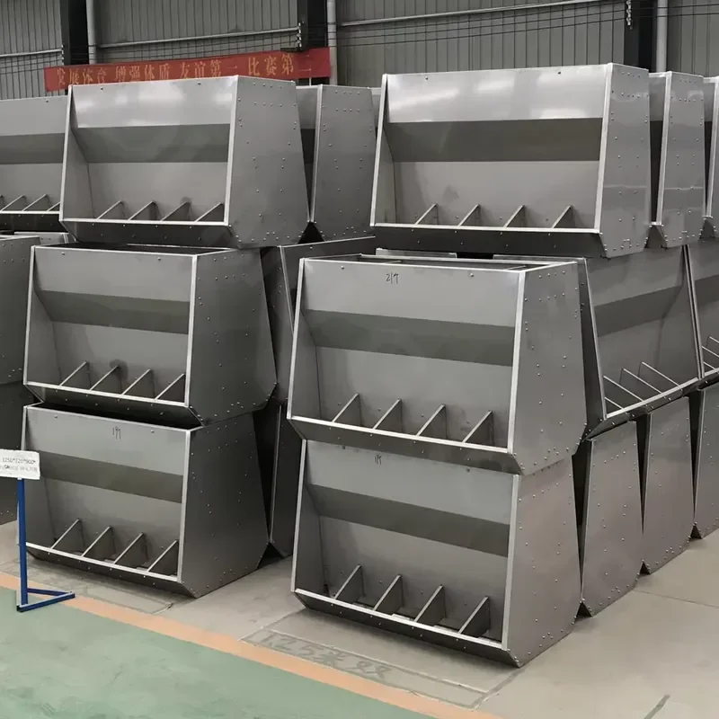 Hot Sale Double-sides Stainless Steel Nursery Trough Automatic Pig Feeders Engine Adjustable Feed for High Efficiency for Pig