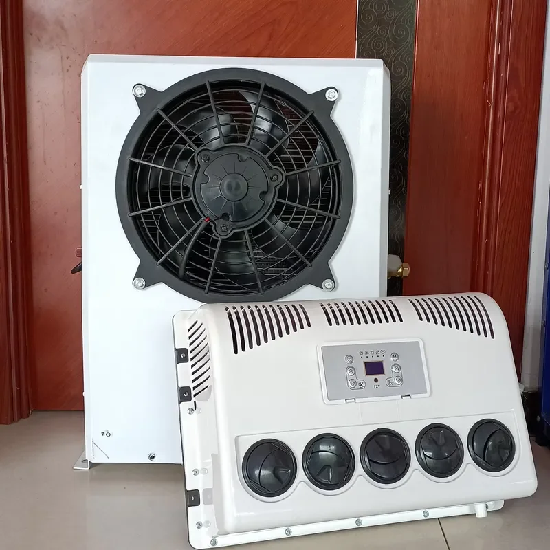 12V 24V Universal Electric Air Conditioning Compressor for Vehicle Truck Cab RV Caravan Parking AC System 2