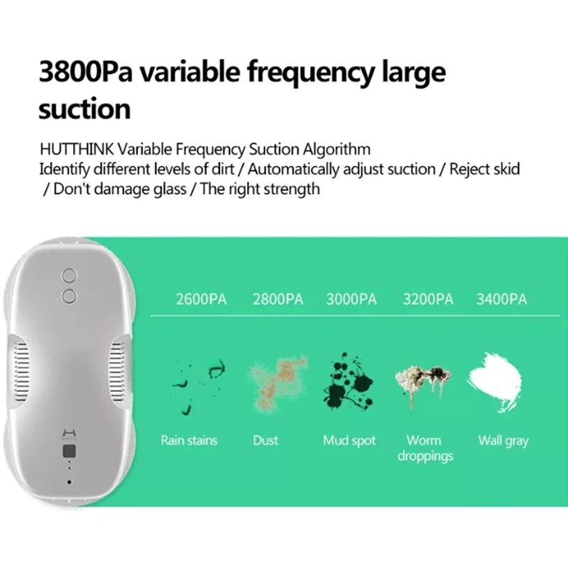 Oryginalny odkurzacz z inwerterem do Robot czyszczący okien inteligentny elektryczny HUTT DDC55 maszyna do mycia szkła wycieraczka do szyb do mycia ścian w domu