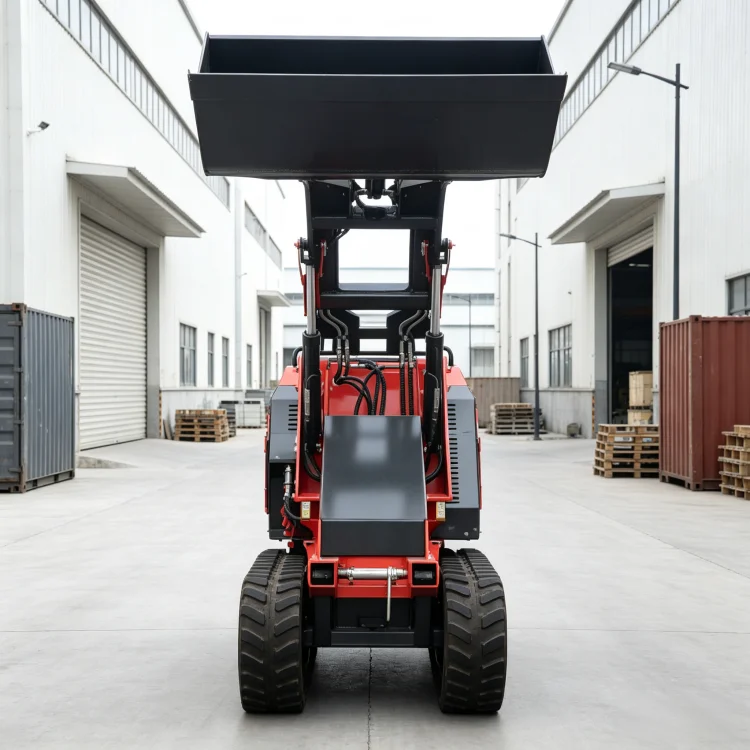 SDLOT Narrow Body Mini Skid Steer Loader Laidong Diesel Engine CE EURO5 Hydraulic Sweeper for Residential Yard Cleanup