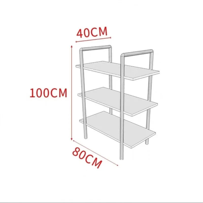 

Household floor-to-ceiling premium desk stainless steel display rack removable
