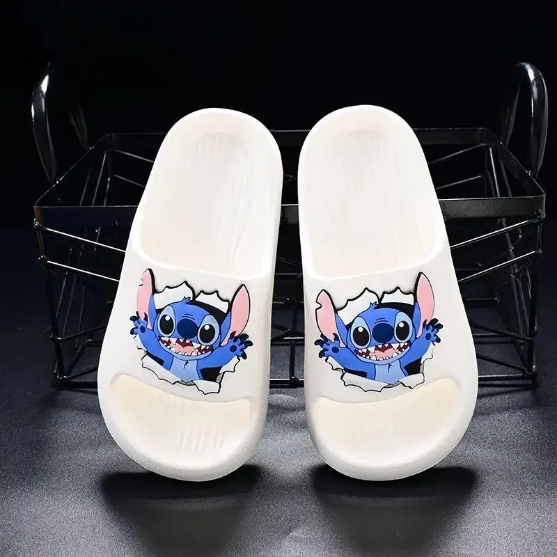 Disney Anime Stitch Non-Slip Slippers Cartoon Creative Home Kawaii Slippers Children\'s Slippers Boys and Girls Stitch Gift