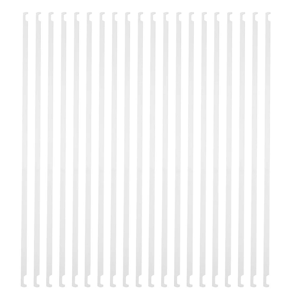 Barras de archivo colgantes de Metal, organizador de archivos práctico para pared, recuperación rápida, escritorio, gestión de recibos, barra de documentos, 20 piezas