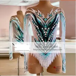 Children's Gymnastics Suit Competition Suit Girls Shiny Stage