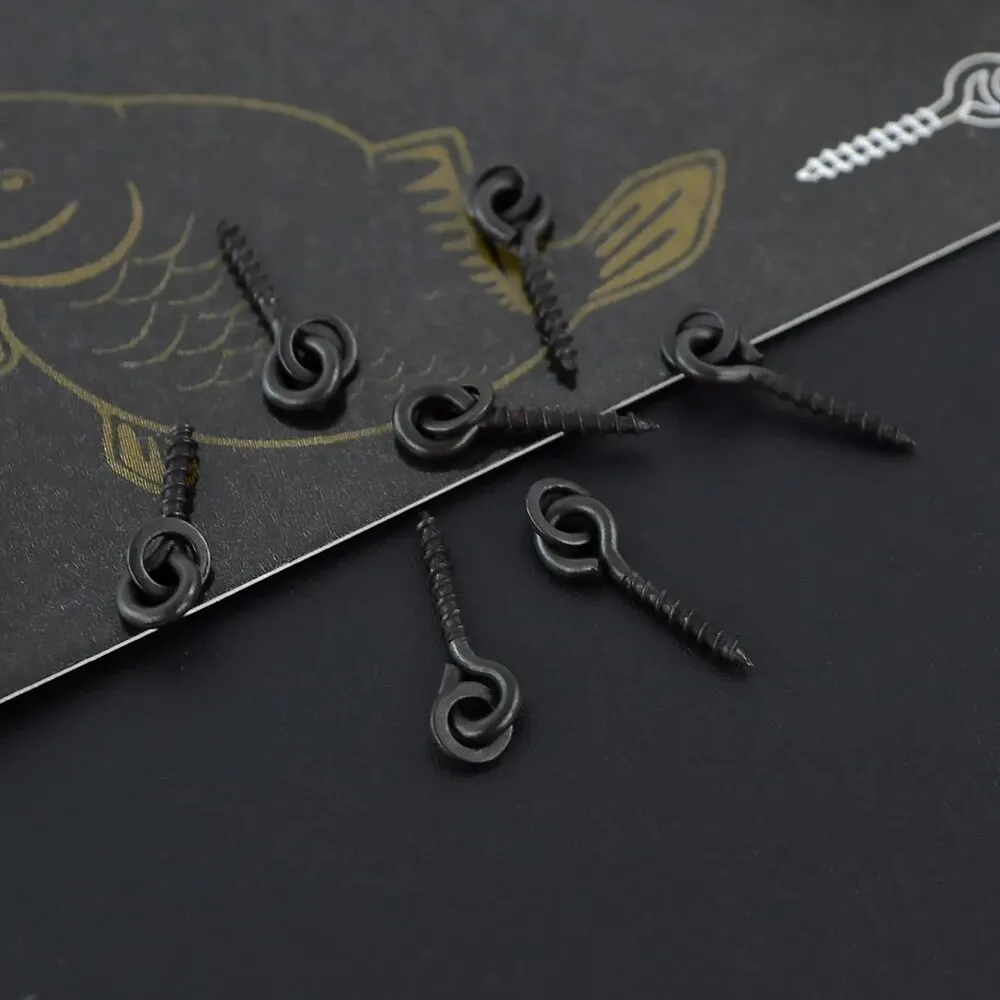 Hirisi 20 Piece Carp Fishing Boilie Screw with Solid Ring Bait Tool Chod Rigs Fishing Tackle AS001 image 5