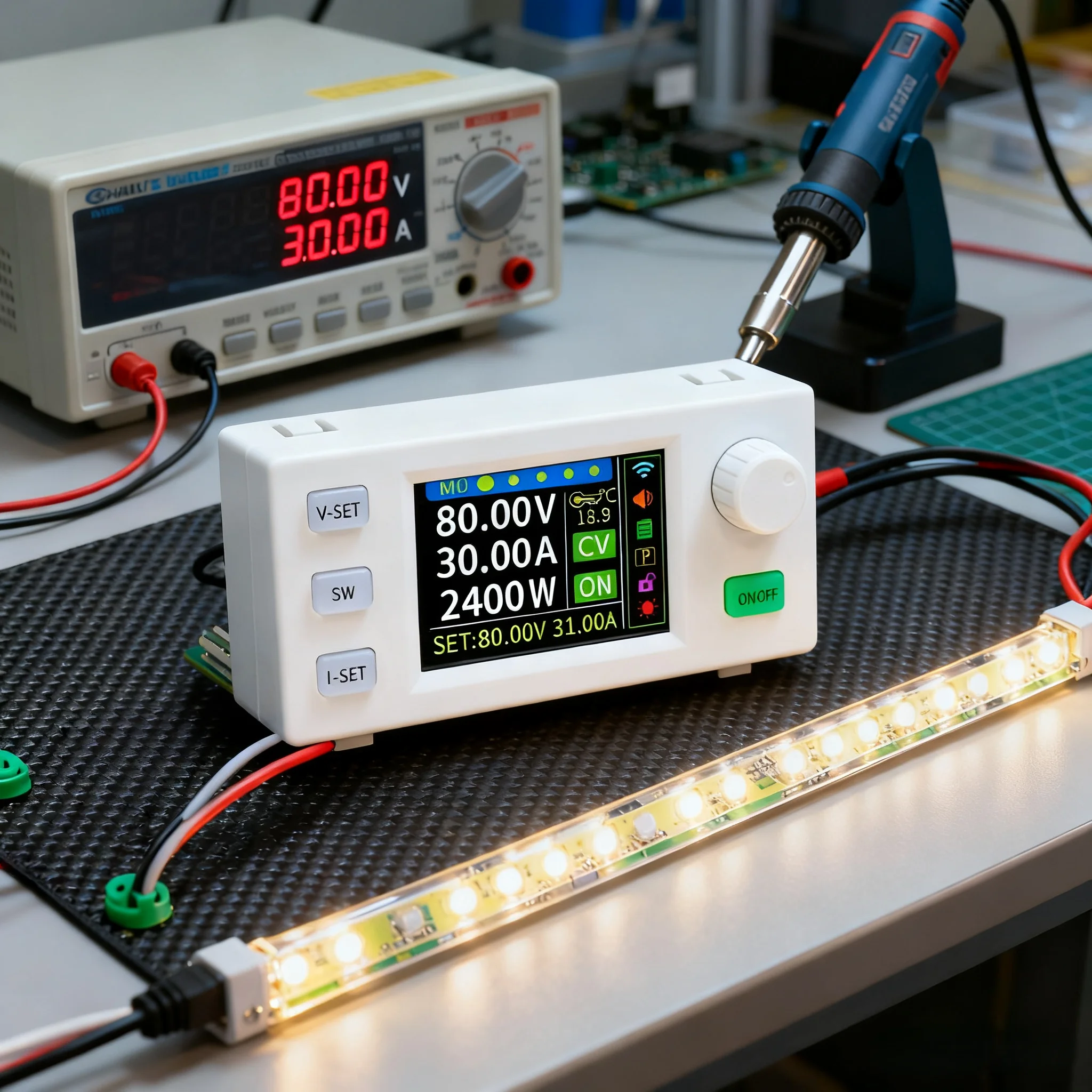 XY8030S XY12530S CNC DC Adjustable Step-Down Power Supply Module 2400W 3750W 30A Constant Voltage and Current MPPT Solar Charge
