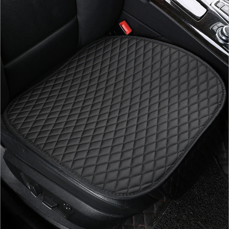 Universal Leather Car Seat Cover Front Backseat Rear Cushion Waterproof Protector Pad Four Season Anti Slip Interior Accessories