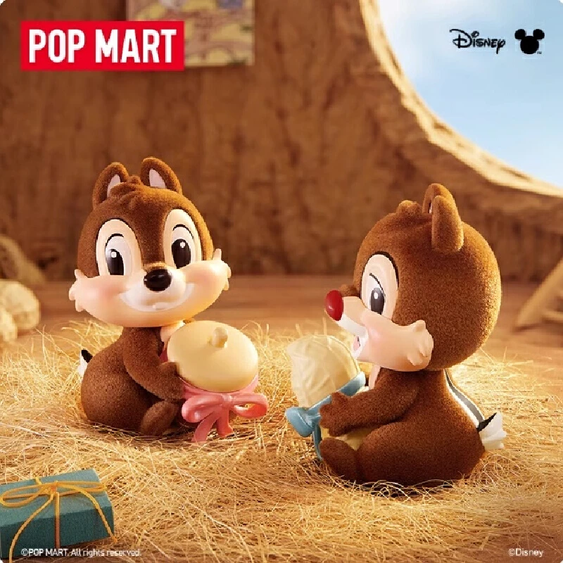 Nuovo autentico POPMART Disney Kiki e Titi Brothers Series Scatola cieca originale Giocattoli Desktop Scatola misteriosa Ornamenti Regalo di compleanno per bambini
