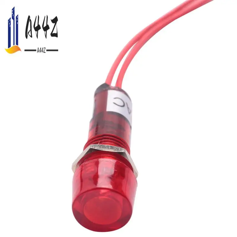 

A44Z-20X Neon Indicator Pilot Signal Lamp Red Light AC 250V W2 Wires