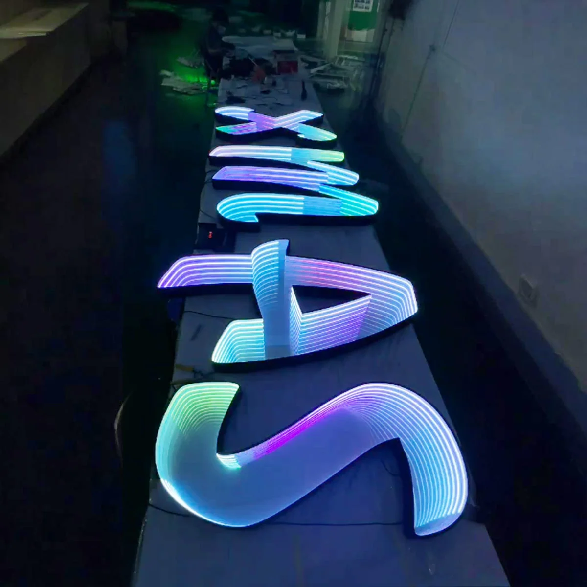 led-multi-layer-mirror-decorative-ambient-light-creative-and-personalized-light-luminous-ornament-storefront-signboard