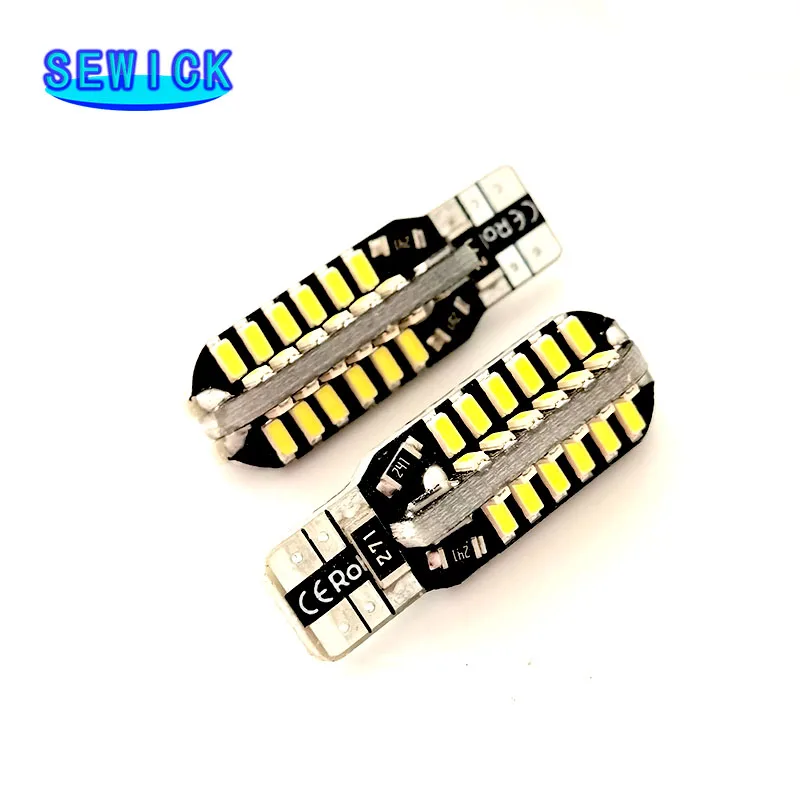 

100 шт., W5W T10 168 192 48 3014 SMD Автомобильные лампы для номерного знака, указателей поворота, лампы для чтения интерьера, 12 В постоянного тока, белые