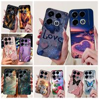 For Infinix Note 40 Case X6853 Stylish Painted Cover Soft TPU Phone Case For Infinix Note 40 Pro Plus Note40 Pro + Fundas Bumper