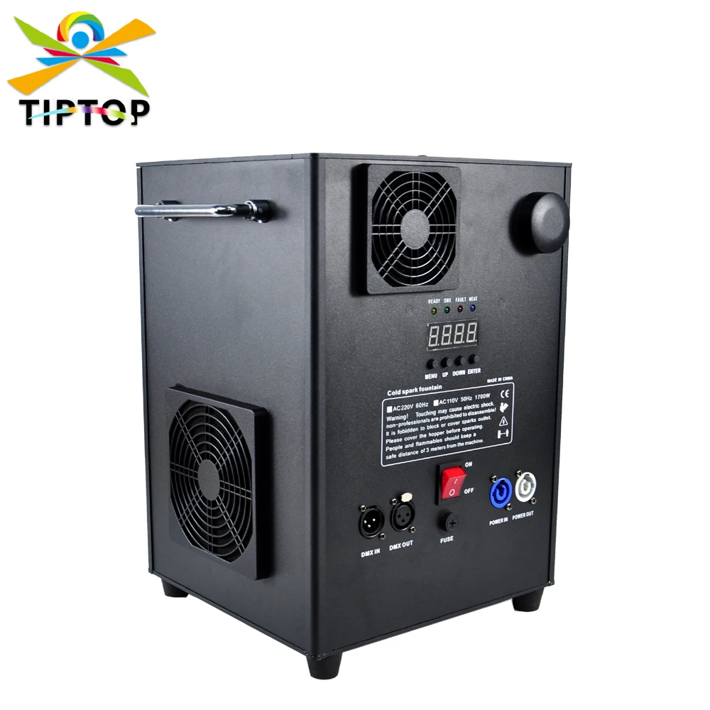 

TIPTOP New 1700W Cold Spark High Power Jet Machine DMX Fire Machine Professional Stage Effect Fire Throw TP-T1700Wer