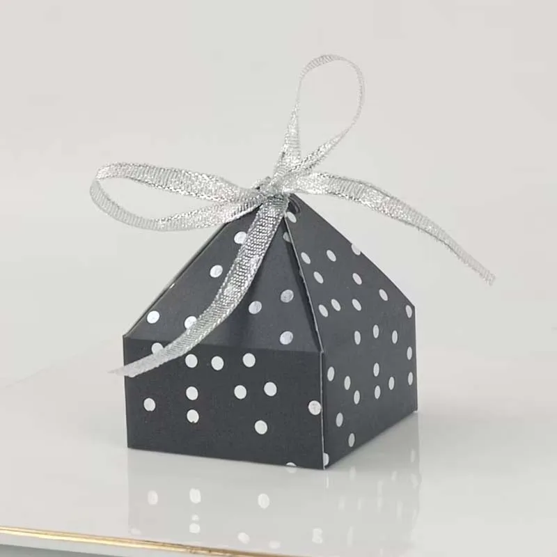 10 Stück lasergeschnittene Pyramiden-Punkt-Süßigkeits-Geschenkbox, süße Kekse, Hochzeitsbevorzugung, Geschenkverpackung, Boxen mit Band, Geburtstagsparty-Dekoration – Detail 8