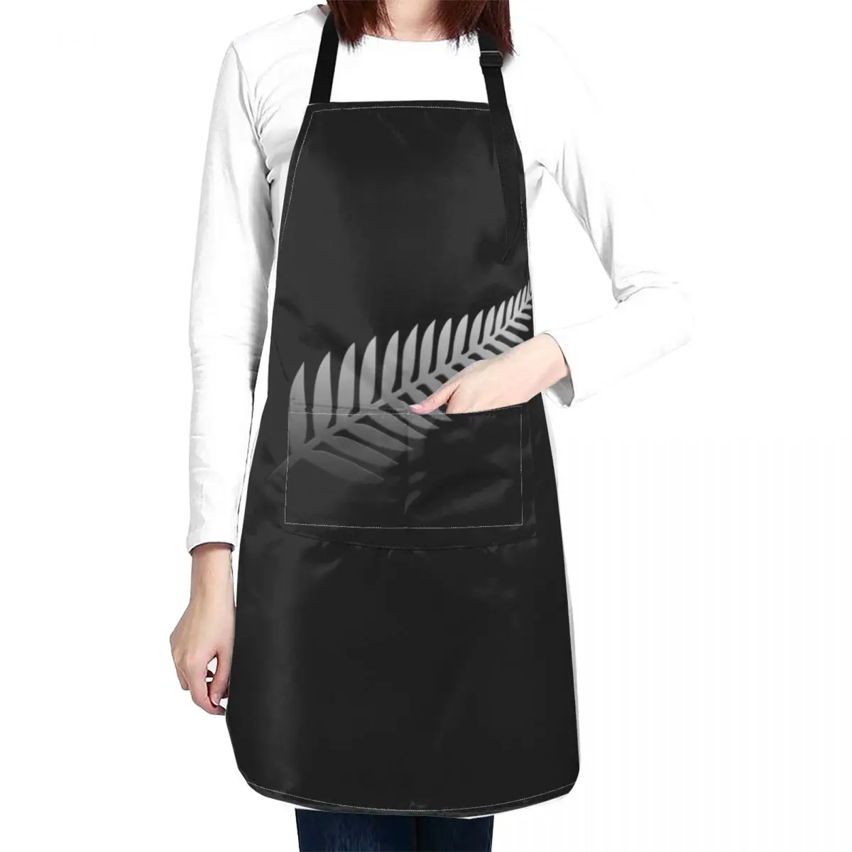 New Zealand Rugby T Shirt Silver Fern Graphic for Rugby Fans Apron Children'S cook wear Apron