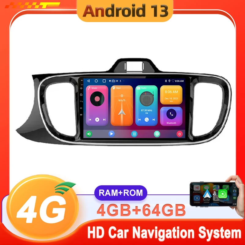 

Android 13 Carplay Auto Car Radio For Kia PEGAS SOLUTO 2017 - 2019 Multimedia Player Auto Radio GPS Navigation TV Head Unit DVD