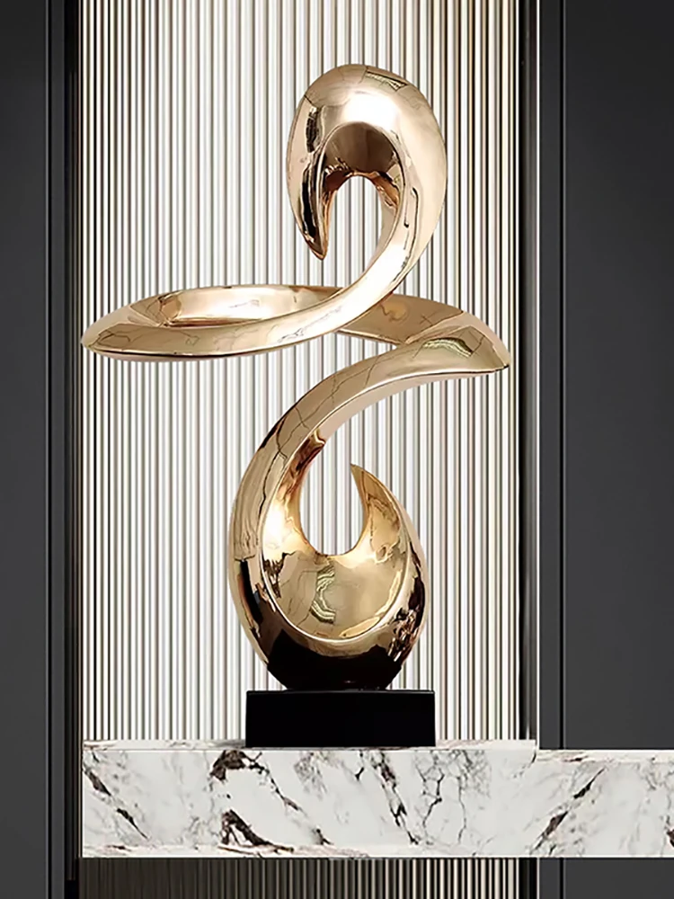 

Креативное абстрактное украшение, покрытие из смолы, вестибюль отеля, гостиная, вход, ТВ-шкаф, художественная скульптура, большие украшения