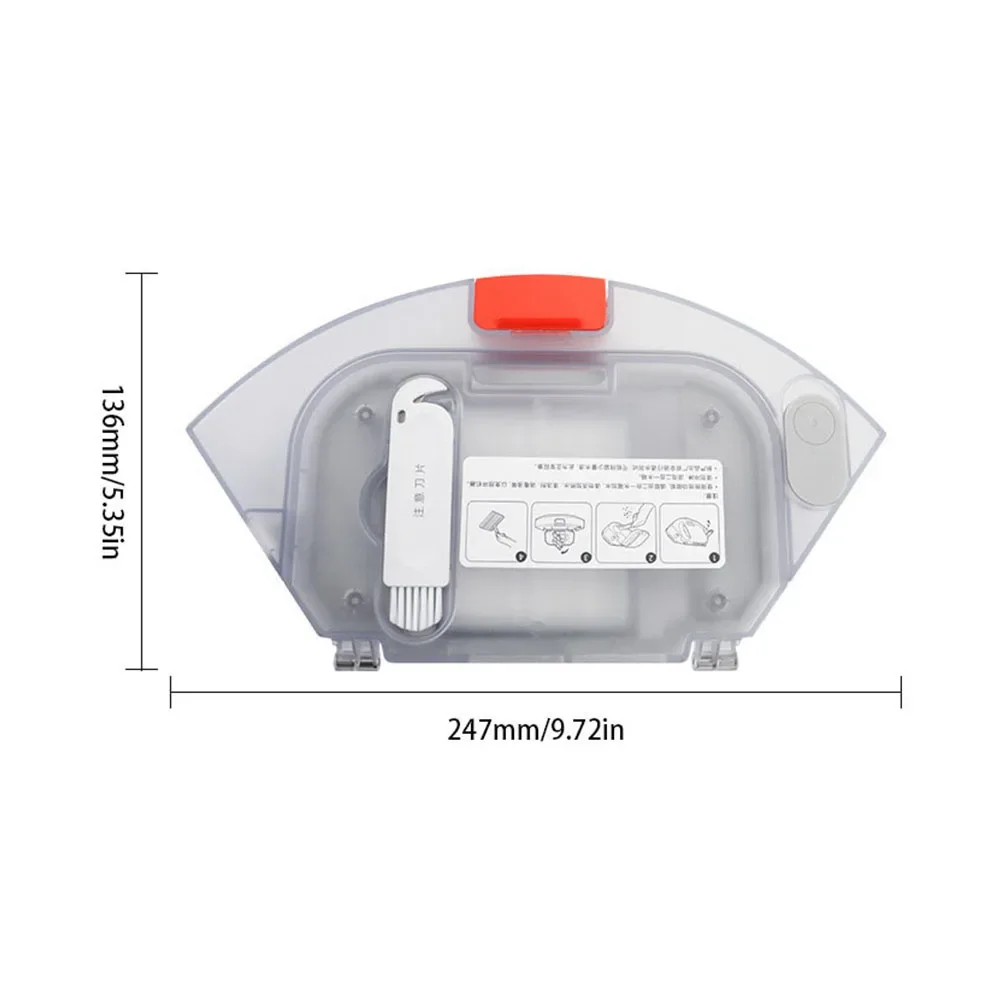 2 in 1 Water Tank Dust Box Mop Cloth Holder For Xiaomi S20 D106 For Xiaomi Mijia E10/E12/C103/B112 Robot Vacuum Cleaner Parts