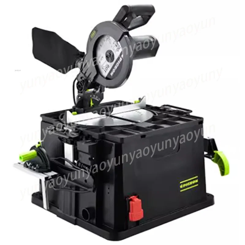 220V Flip Saw 45° Bevel Multi‑Function Cutter Home Use Woodworking Aluminum Small Table Saw High Precision Cutting Tool