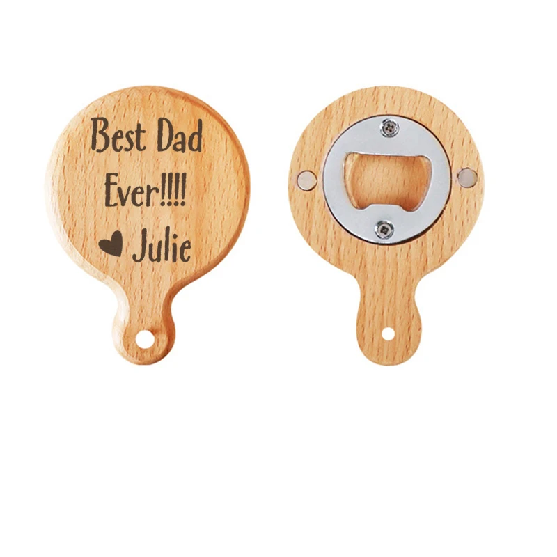 Custom Bottle Opener Personalized Best Dad  Bottle Opener for Dad Gifts Custom Love Gifts Custom Saying Kitchen Gadgets